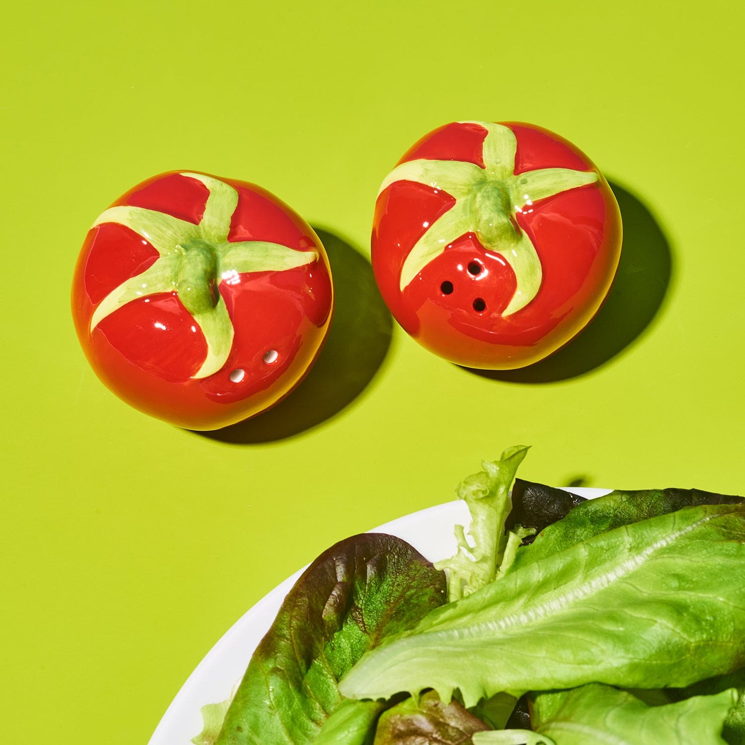 Tomato Salt and Pepper Shakers Boxed - Fake Food - Kitchen