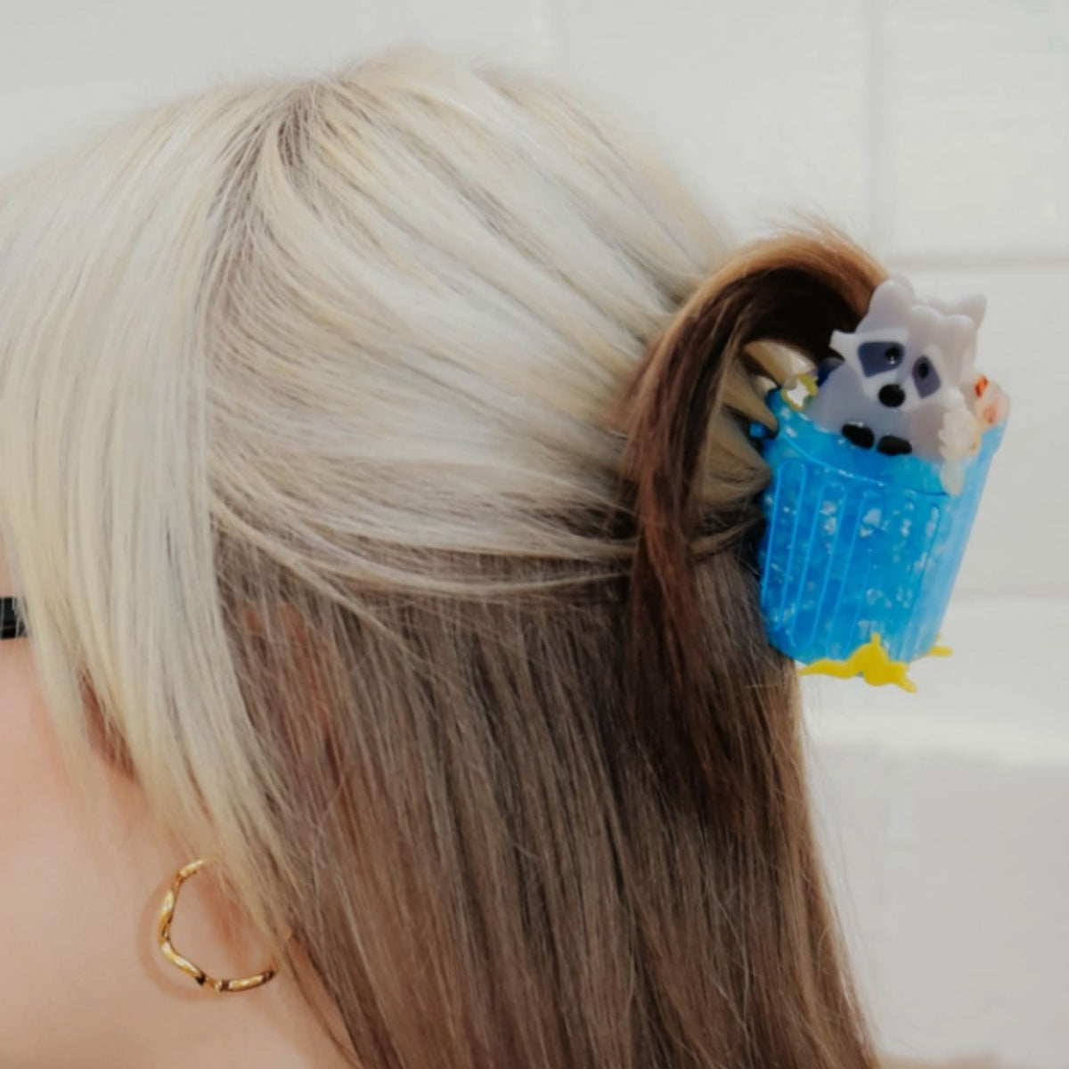 Trash Panda Raccoon Hair Claw Cute Hair Clip - Accessories