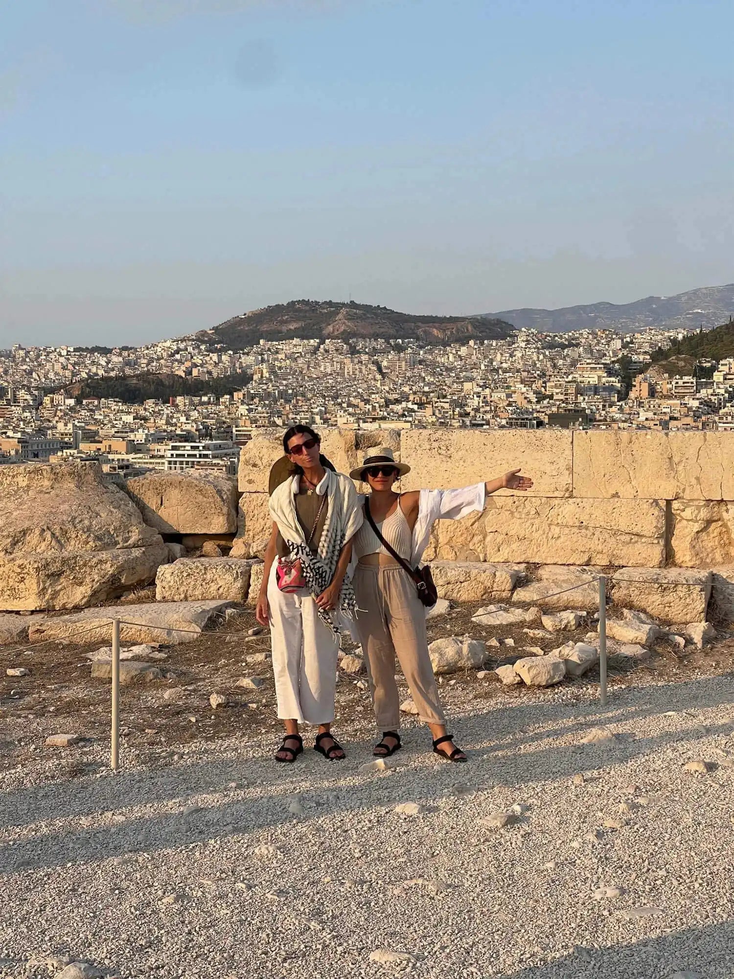 Emma Kadar-Penner and Mary Meyer of Friends NYC in Greece 2023