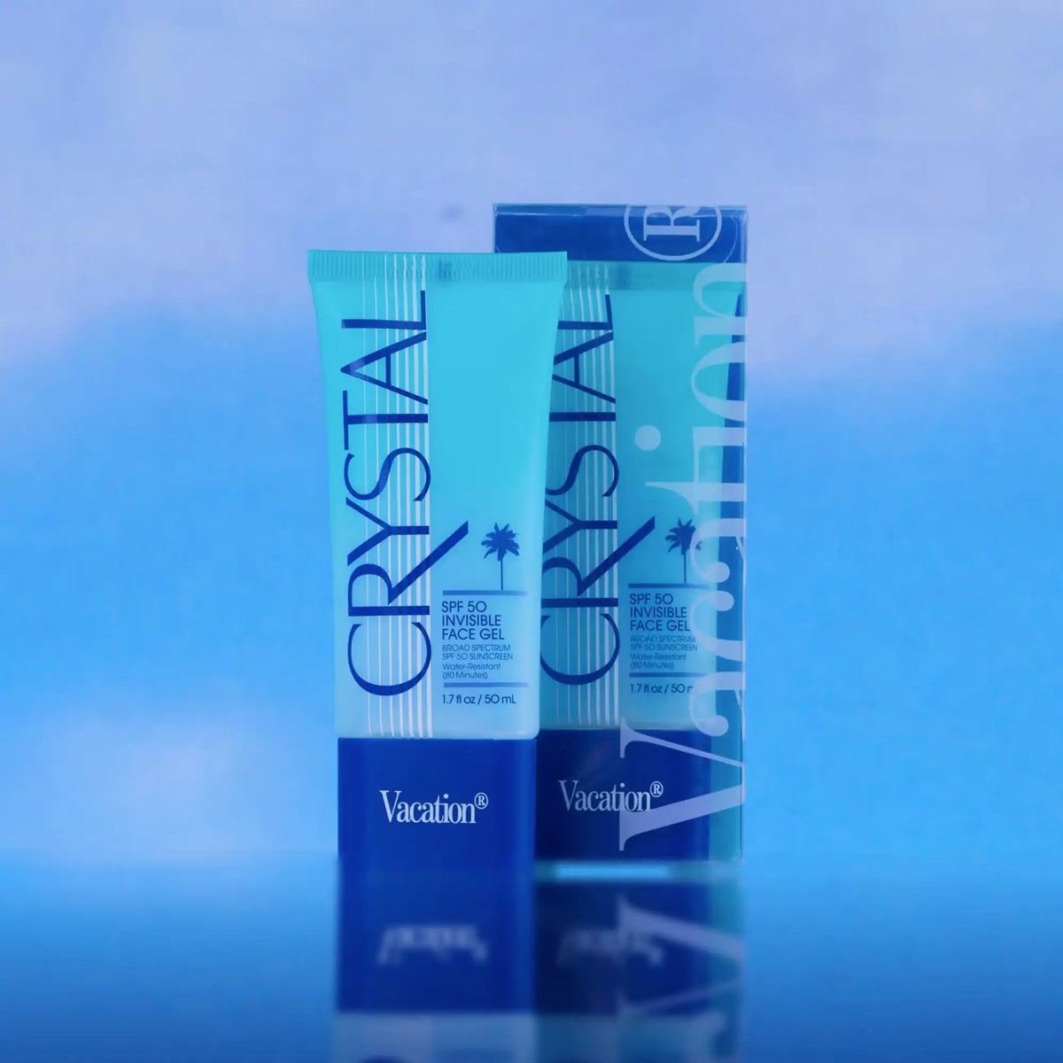 Vacation Crystal Invisible Face Gel - Spf 50 Sunscreen