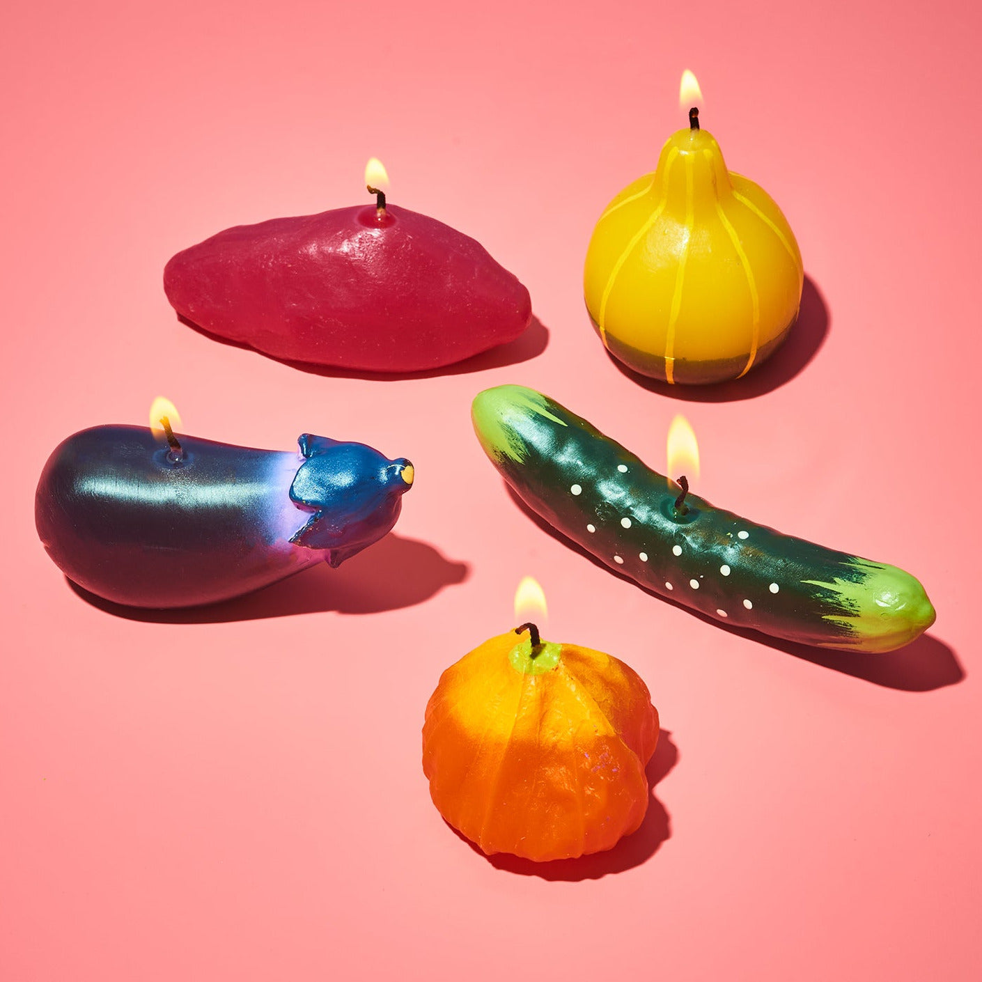 Vegetables in Basket Candle Set | Japanese Novelty Candles