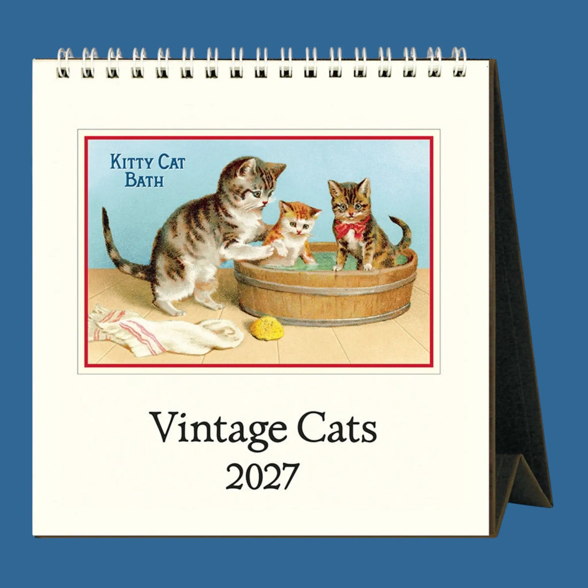 Vintage Cats Desk Calendar 2027 by Cavallini | Friends Nyc