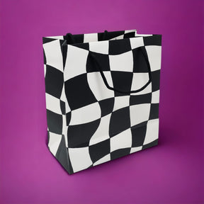 Warped Checkered Gift Bag 0723 - Giftbag - Giftwrap23 -
