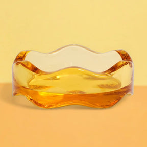 Wavy Glass Ashtray Ashtray - Glass - Smoke Accessories