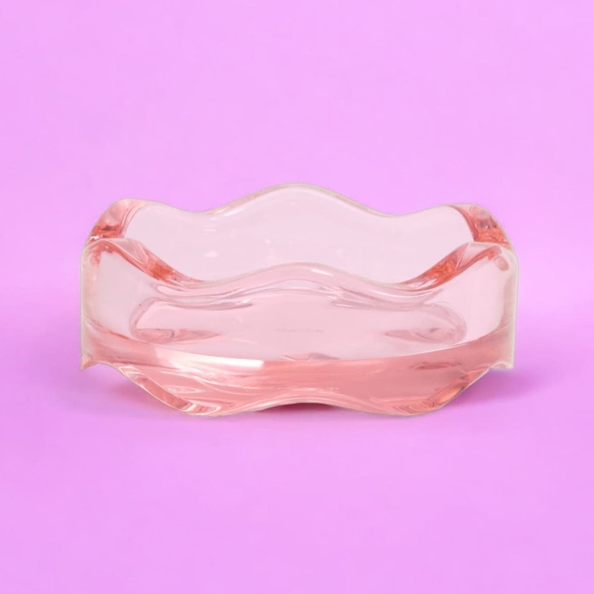 Wavy Glass Ashtray Ashtray - Glass - Smoke Accessories