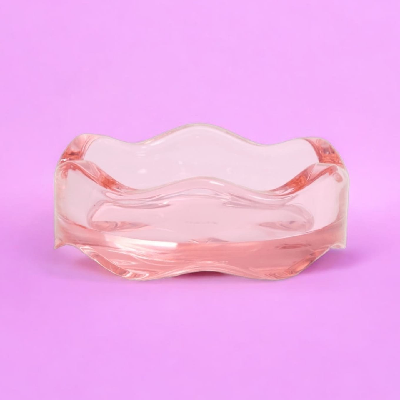 Wavy Glass Ashtray Ashtray - Glass - Smoke Accessories