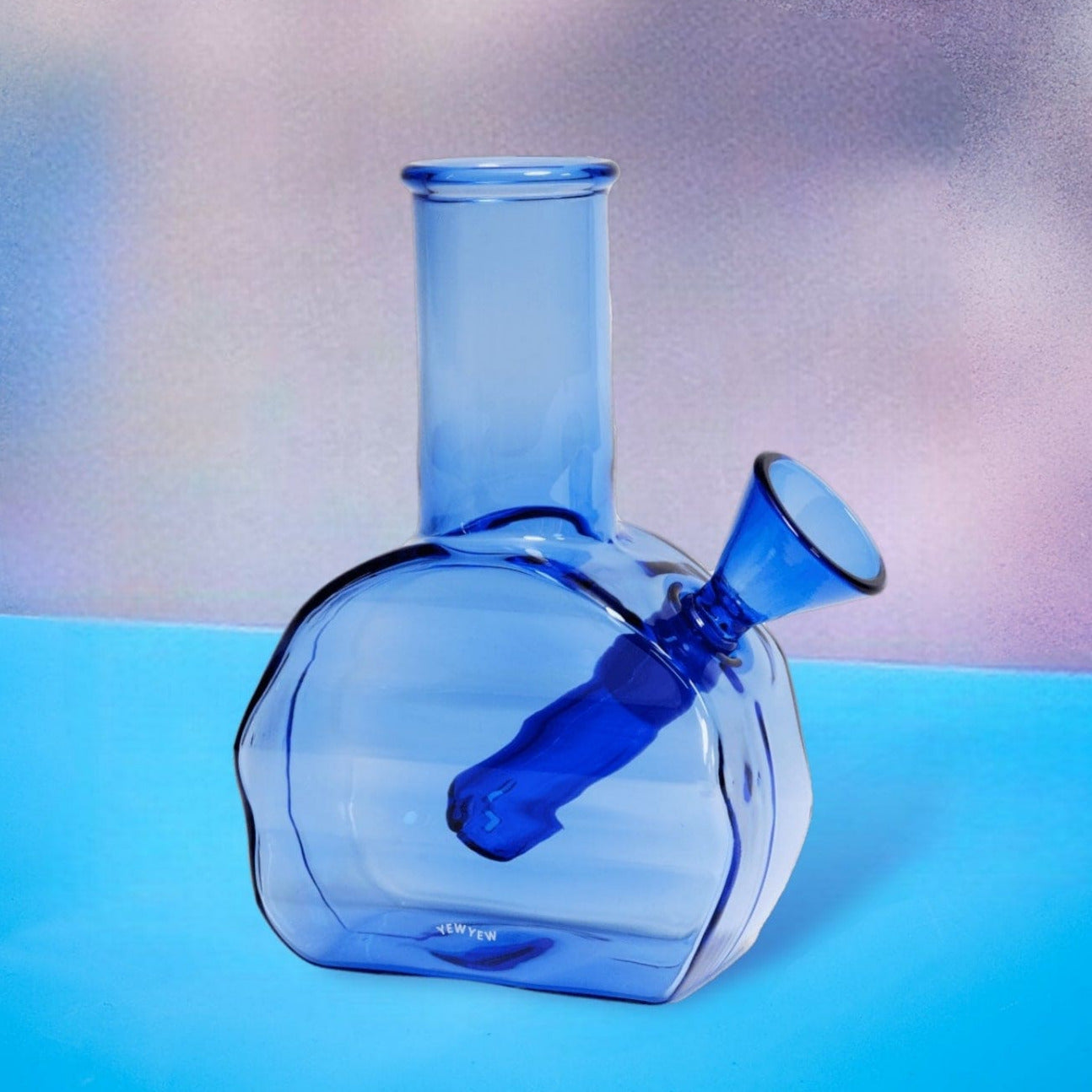 Wavy Mini Glass Bong Aesthetic Bong - Beaker - Boxed - Mini