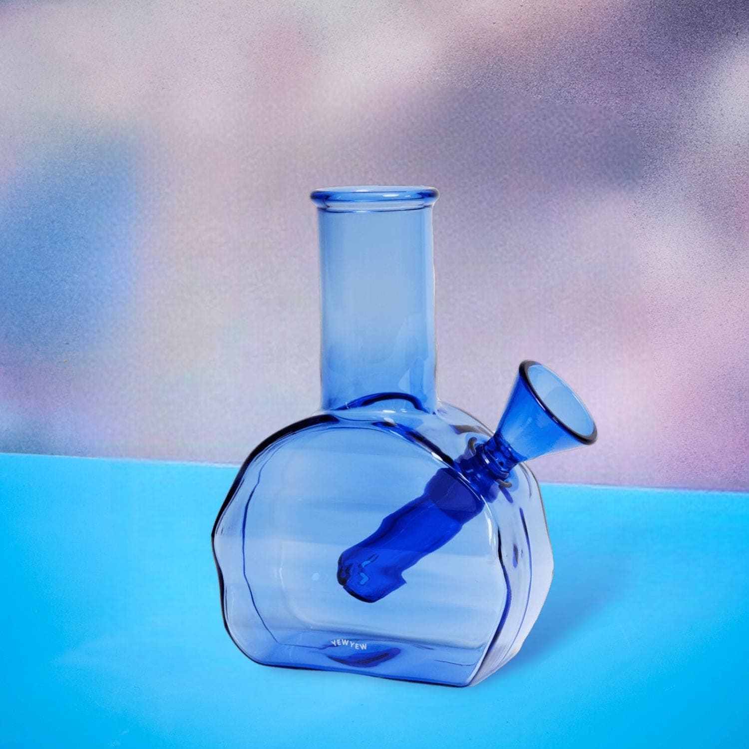 Wavy Mini Glass Bong Aesthetic Bong - Beaker - Boxed - Mini