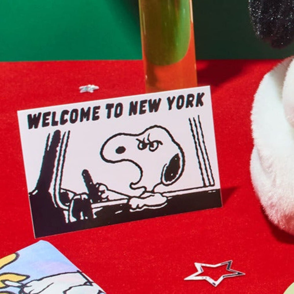 Welcome to New York from Snoopy Sticker Decorative Sticker