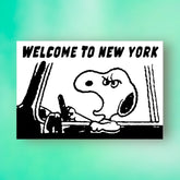 Welcome to New York from Snoopy Sticker Decorative Sticker