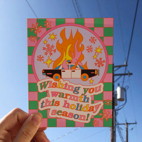 Wishing you Warmth Holiday Card A2 - Acab - Ash + Chess