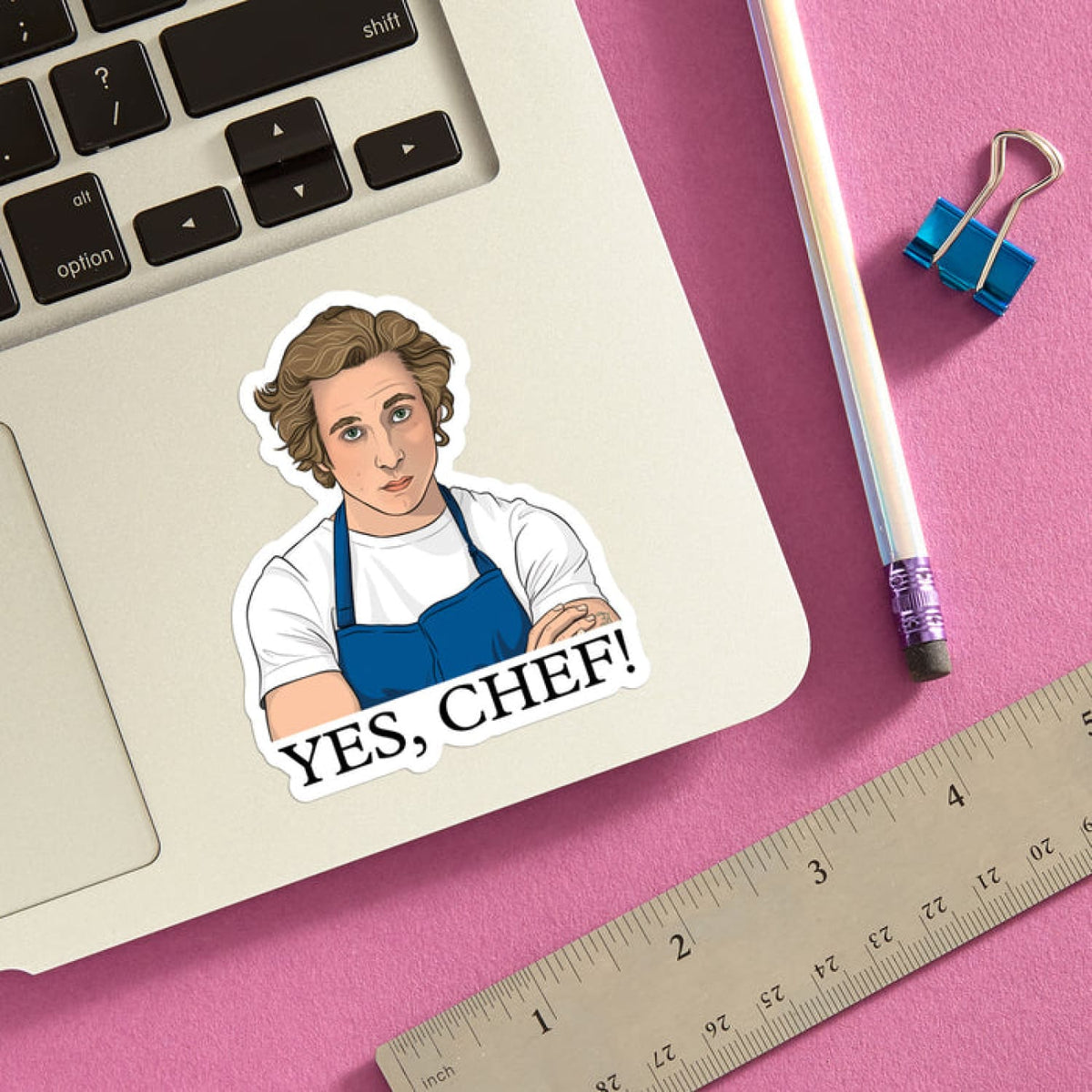 Yes Chef! The Bear Sticker Decorative - Greeting Card Lgbtq