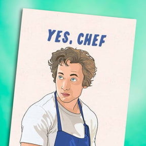 Yes Chef! Greeting Card A2 - Blank - For Dad Gifts