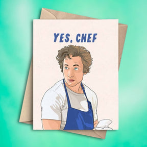 Yes Chef! Greeting Card A2 - Blank - For Dad Gifts