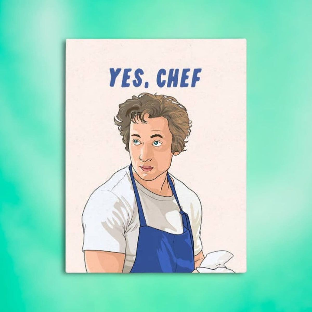 Yes Chef! Greeting Card A2 - Blank - For Dad Gifts