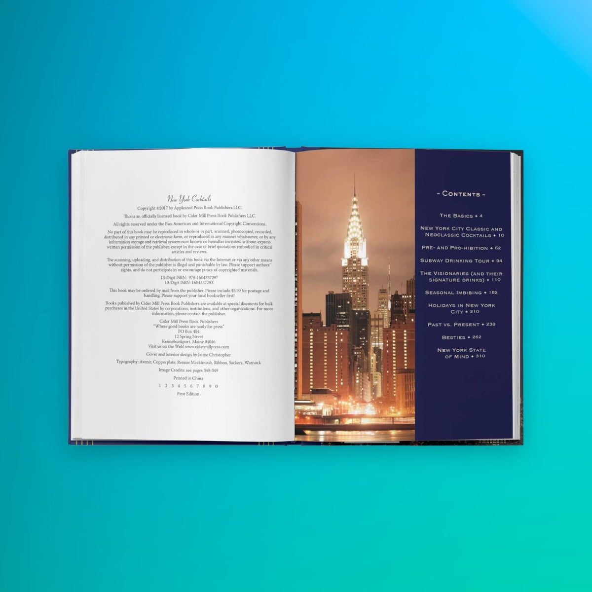New York Cocktails i <3 Nyc - Iheartnyc - Nyc Book - Gift