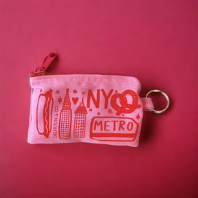 New York Zipper Card Pouch Keyring i <3 Nyc - Made In