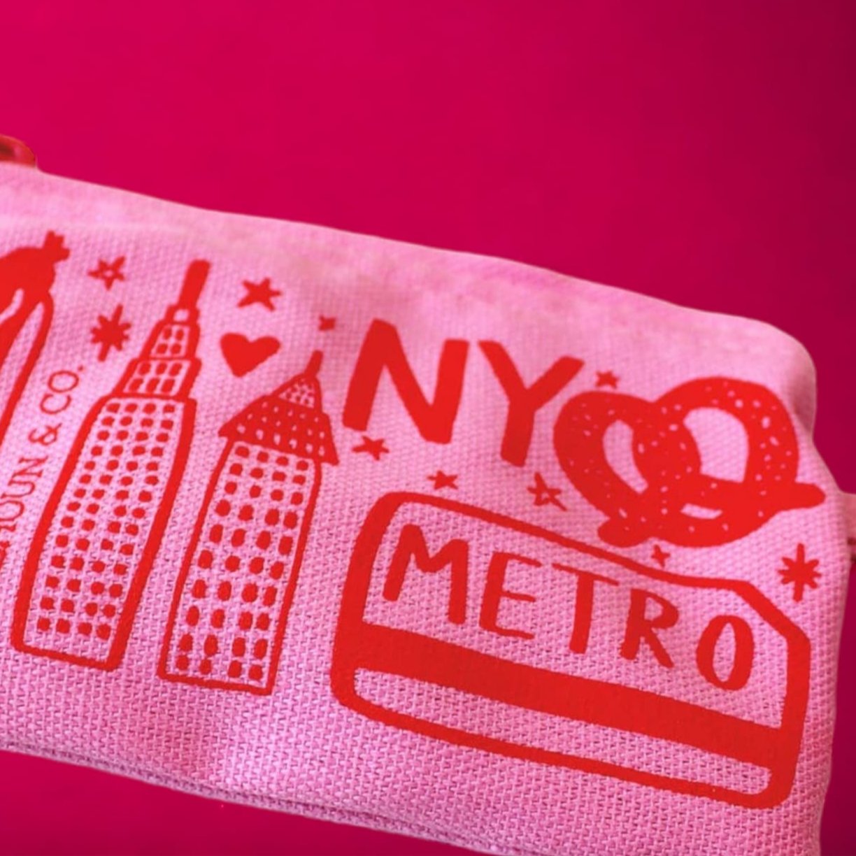 New York Zipper Card Pouch Keyring i <3 Nyc - Made In