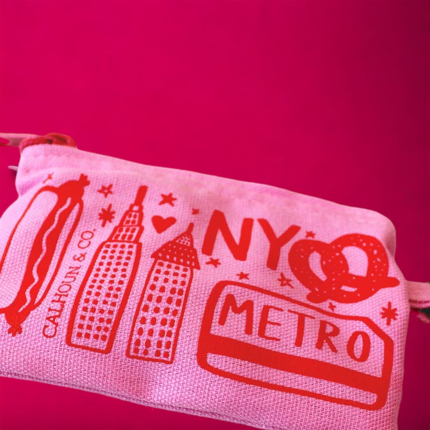 New York Zipper Card Pouch Keyring i <3 Nyc - Made In