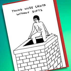 Young Nude Santa Holiday Card