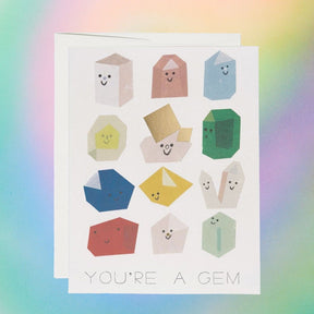You’re a Gem Greeting Card Birthday Card - Gem - Gift -
