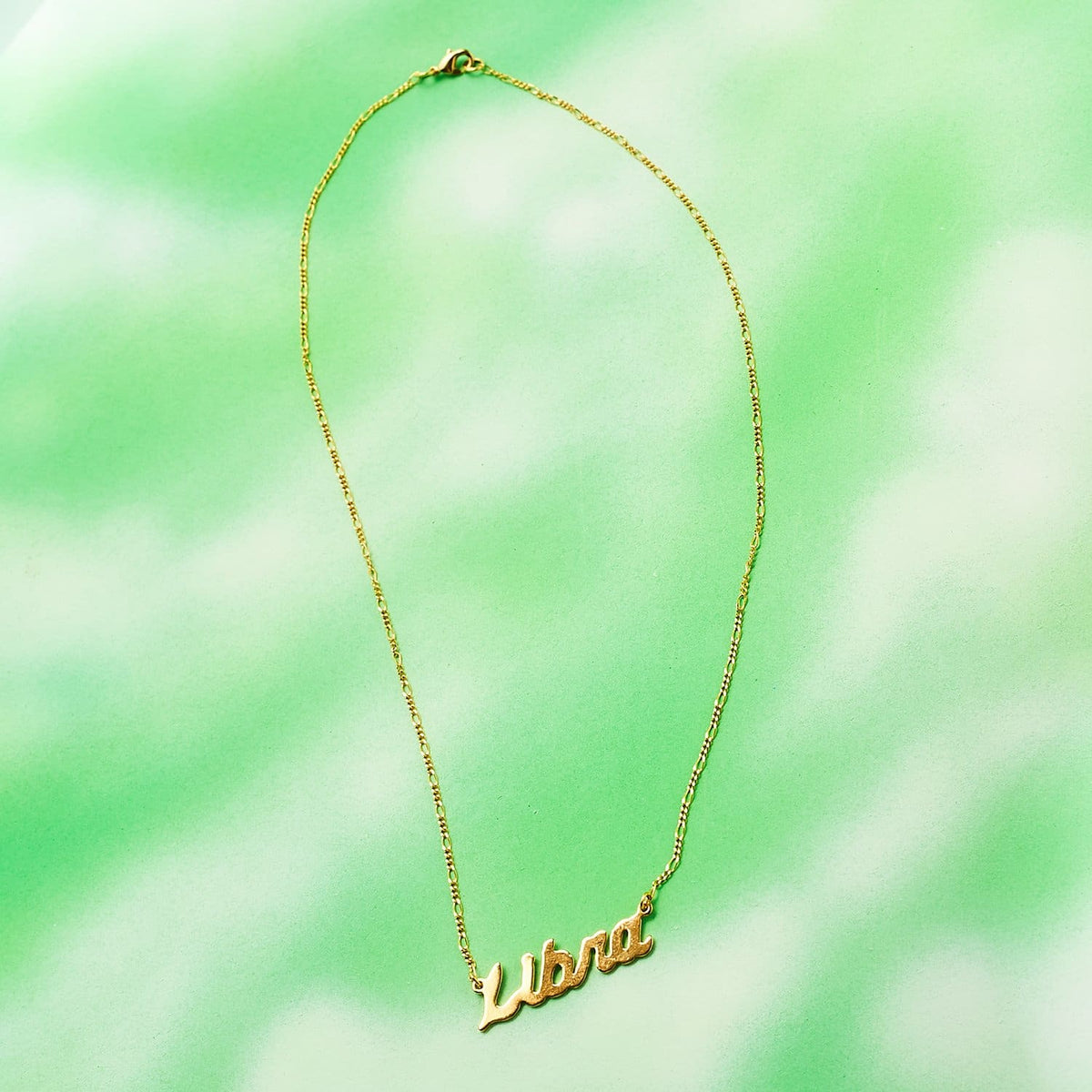 Zodiac Script Necklace Aquarius - Aries - Bling - Cancer - 