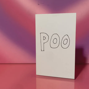Lady Goes Poo Pop Up Greeting Card