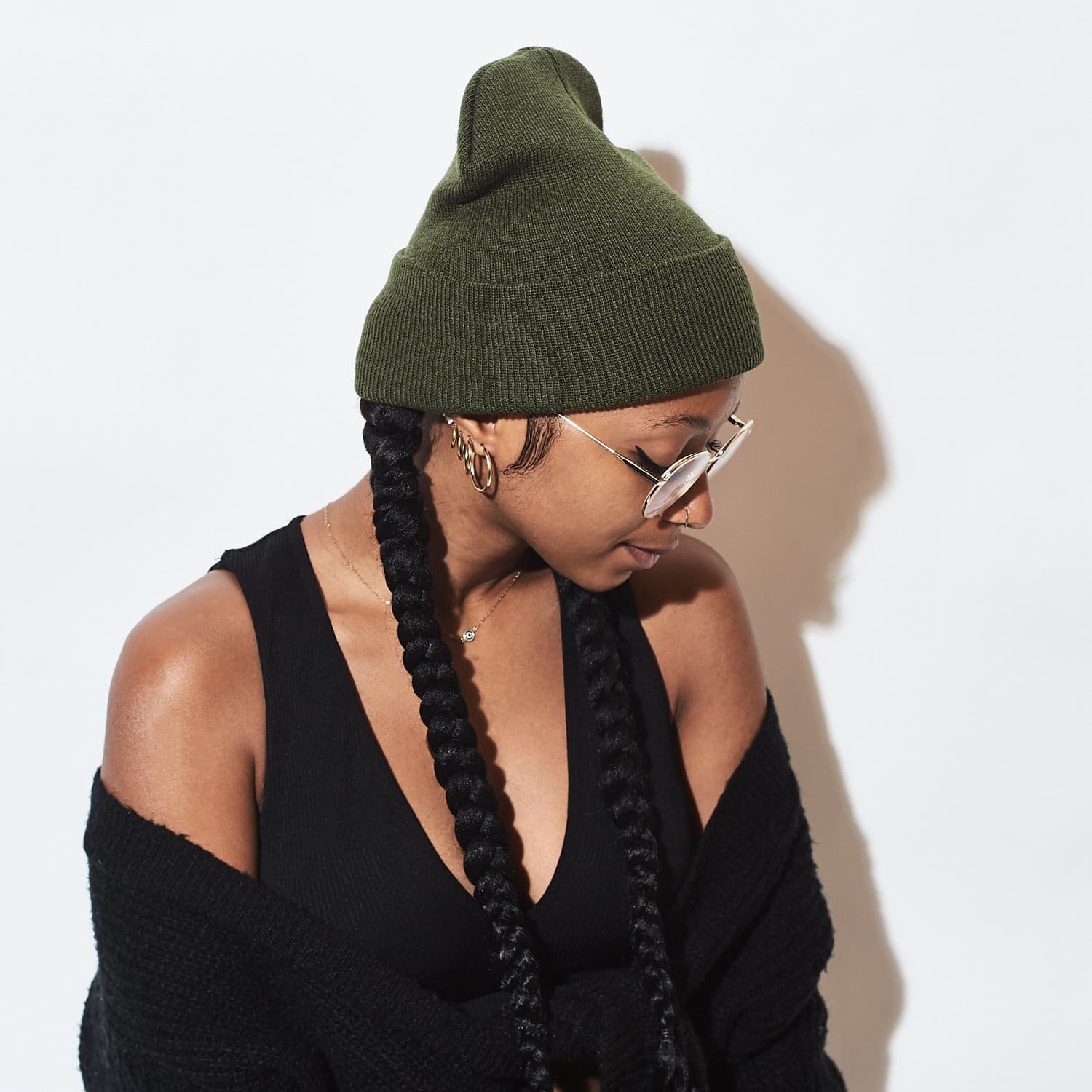 Army Green Beanie Basic Beanie - Basics - Green - Hat