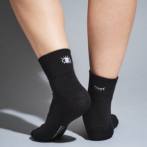 Blink Socks Ankle Socks, Black, Black and Red Hat, Blink 