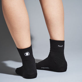 Blink Socks Ankle Socks, Black, Black and Red Hat, Blink 