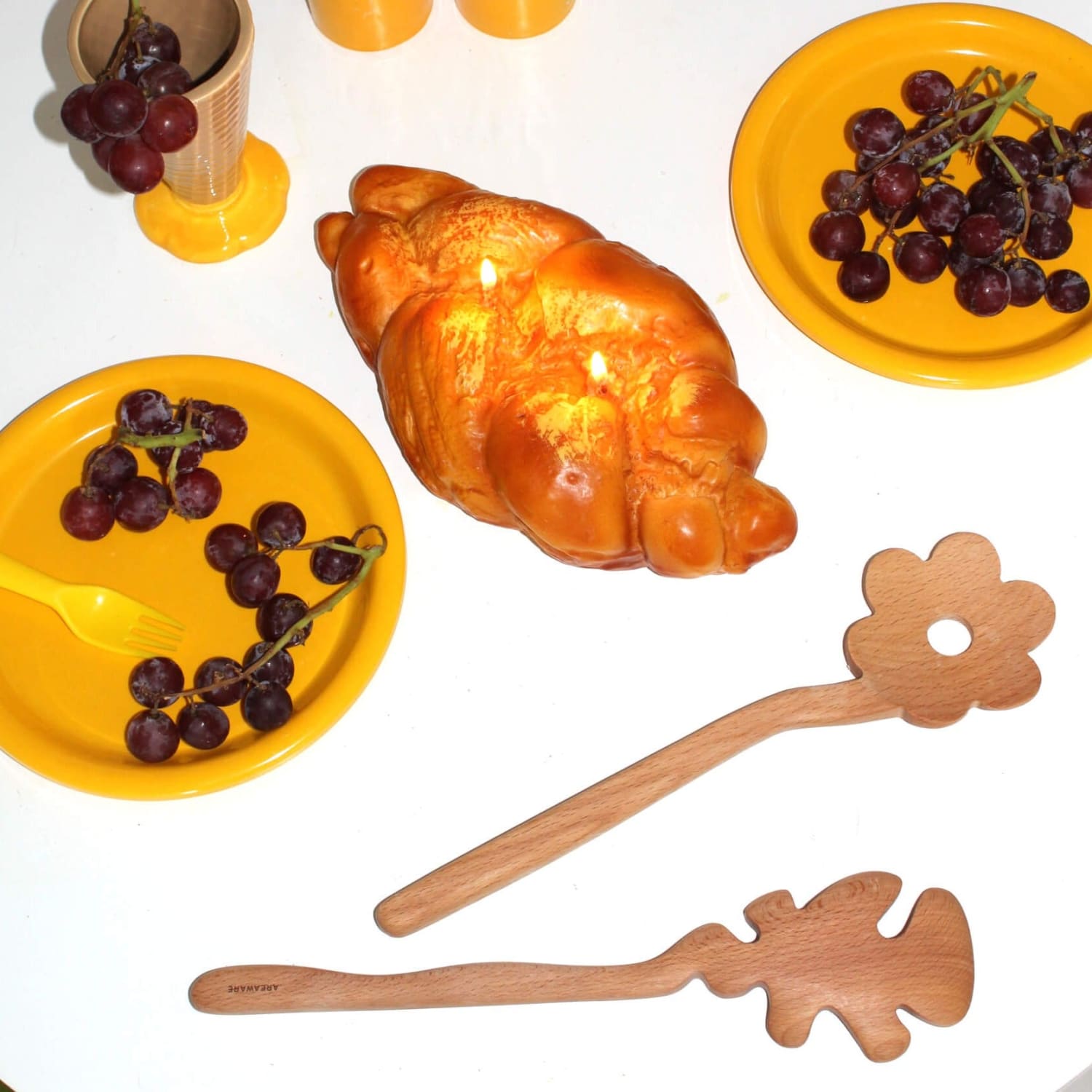 Braided Bread Candle Baguette Candle - Bff - Bread - Carbs