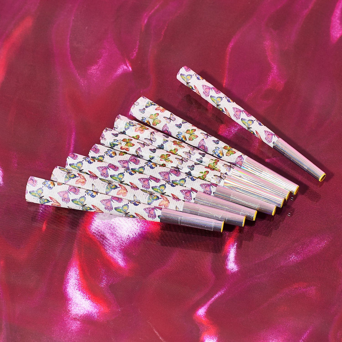 Butterfly Print Cones - 8 Pack 420smoke