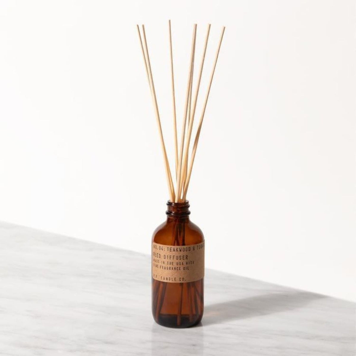 P.f. Candle Co. Reed Diffuser - Teakwood & Tobacco Candles, 