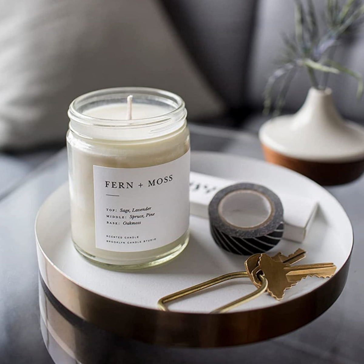 Fern + Moss Soy Wax Candle Brooklyn - Candle - Gift Guide -