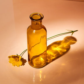 Glass Bottle Bud Vase - Amber Inthegarden