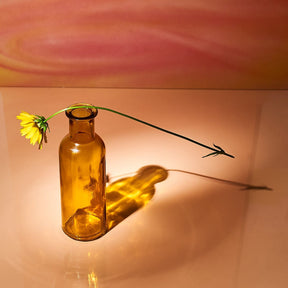 Glass Bottle Bud Vase - Amber Inthegarden