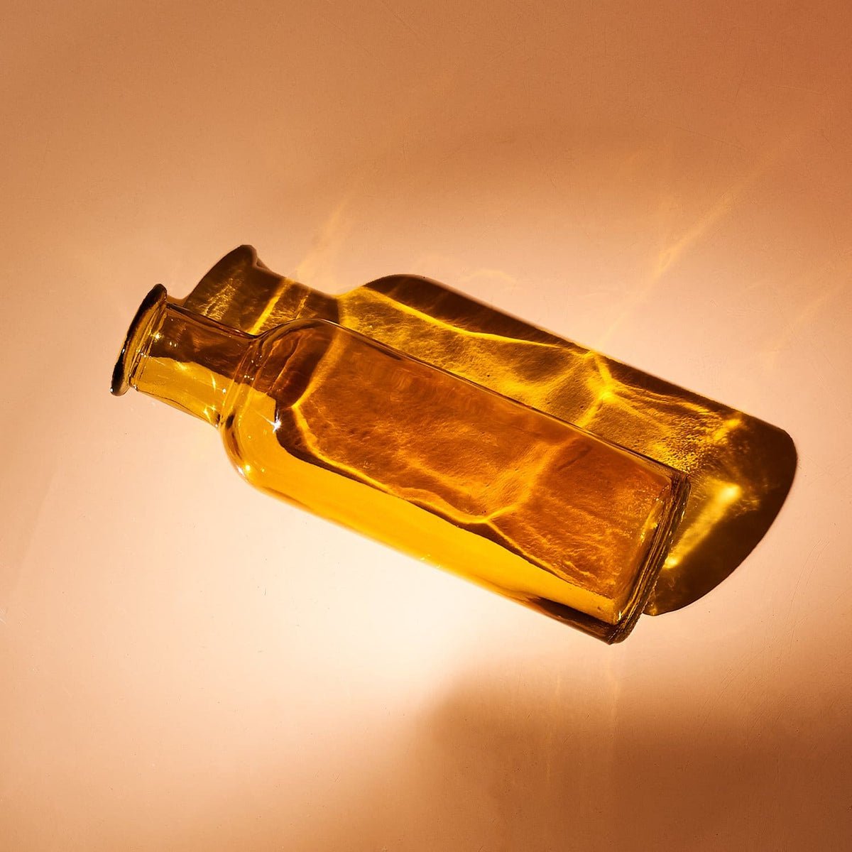 Glass Bottle Bud Vase - Amber Inthegarden