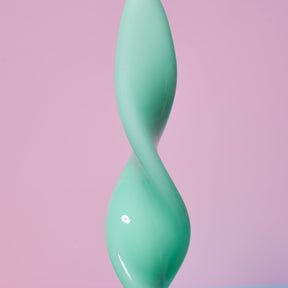Glossy Double Helix Taper Candle Aesthetic - Candle - Pastel