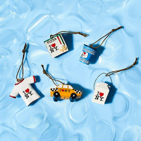 I Love Ny Ornaments - 5 Piece Set 0722 - Christmas Ornaments