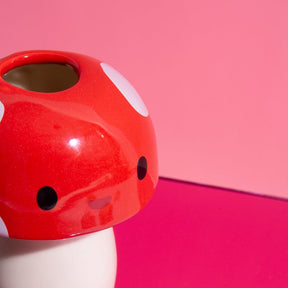 Mushroom Vase Friends X Rompotodo Red Groupbycolor - 
