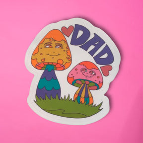 Dad Mushroom Sticker Dad Gift - Decorative Sticker -