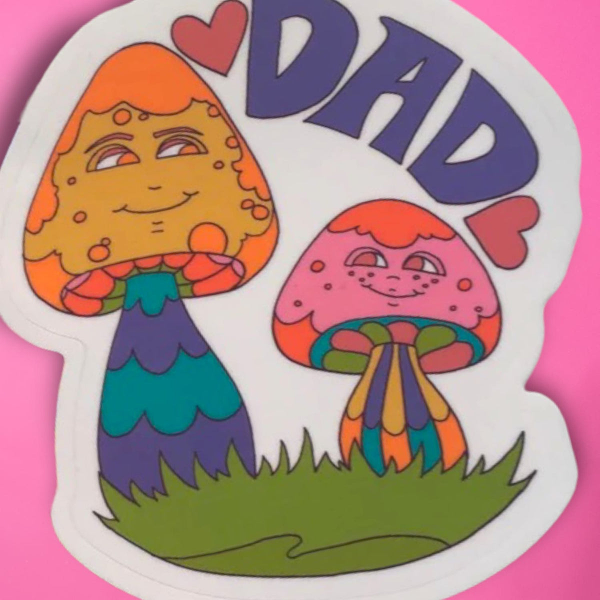 Dad Mushroom Sticker Dad Gift - Decorative Sticker -