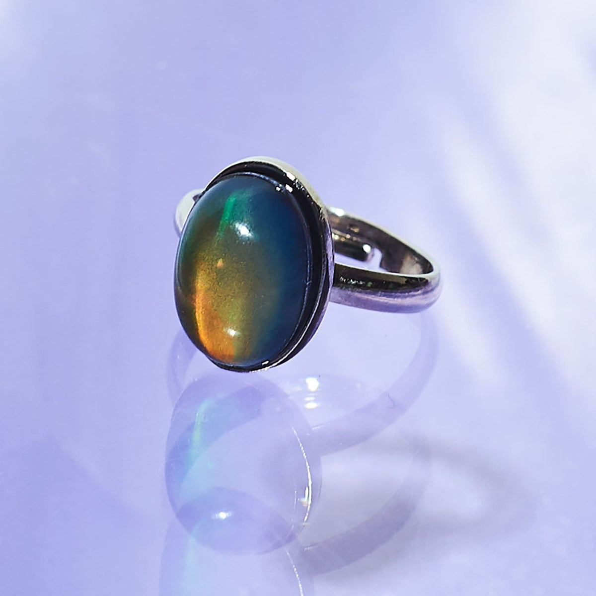 Oval Mood Ring 90s - Baby - back to School - Bff - Mood Ring