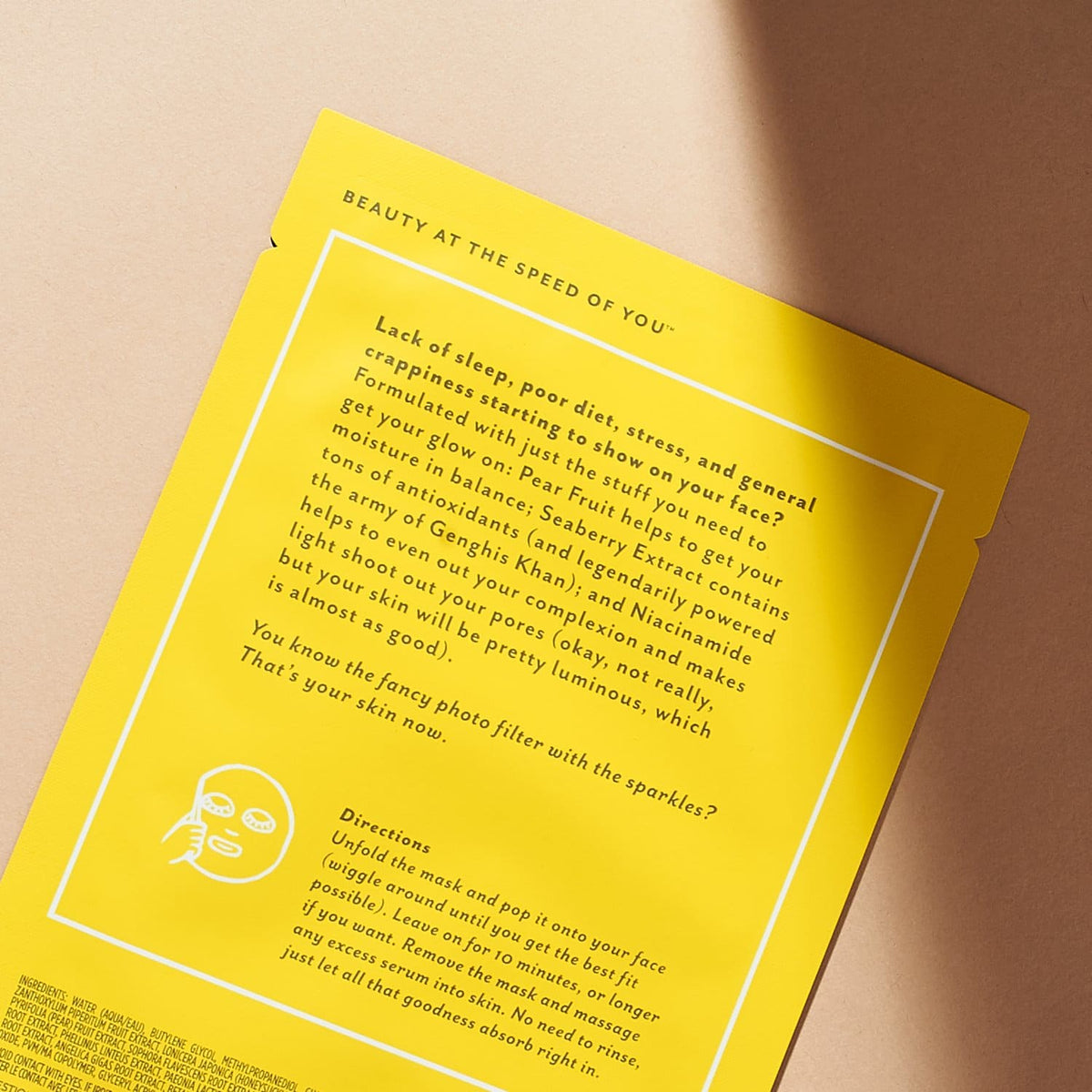 Patchology Mood Mask - just let it Glow Face Care - Hostess 