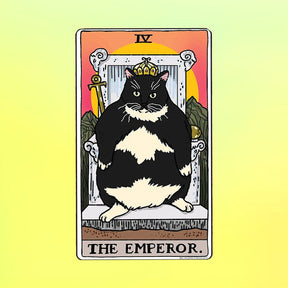 Ping Hatta Sticker - Tarot Cat the Emperor Animal Novelty - 