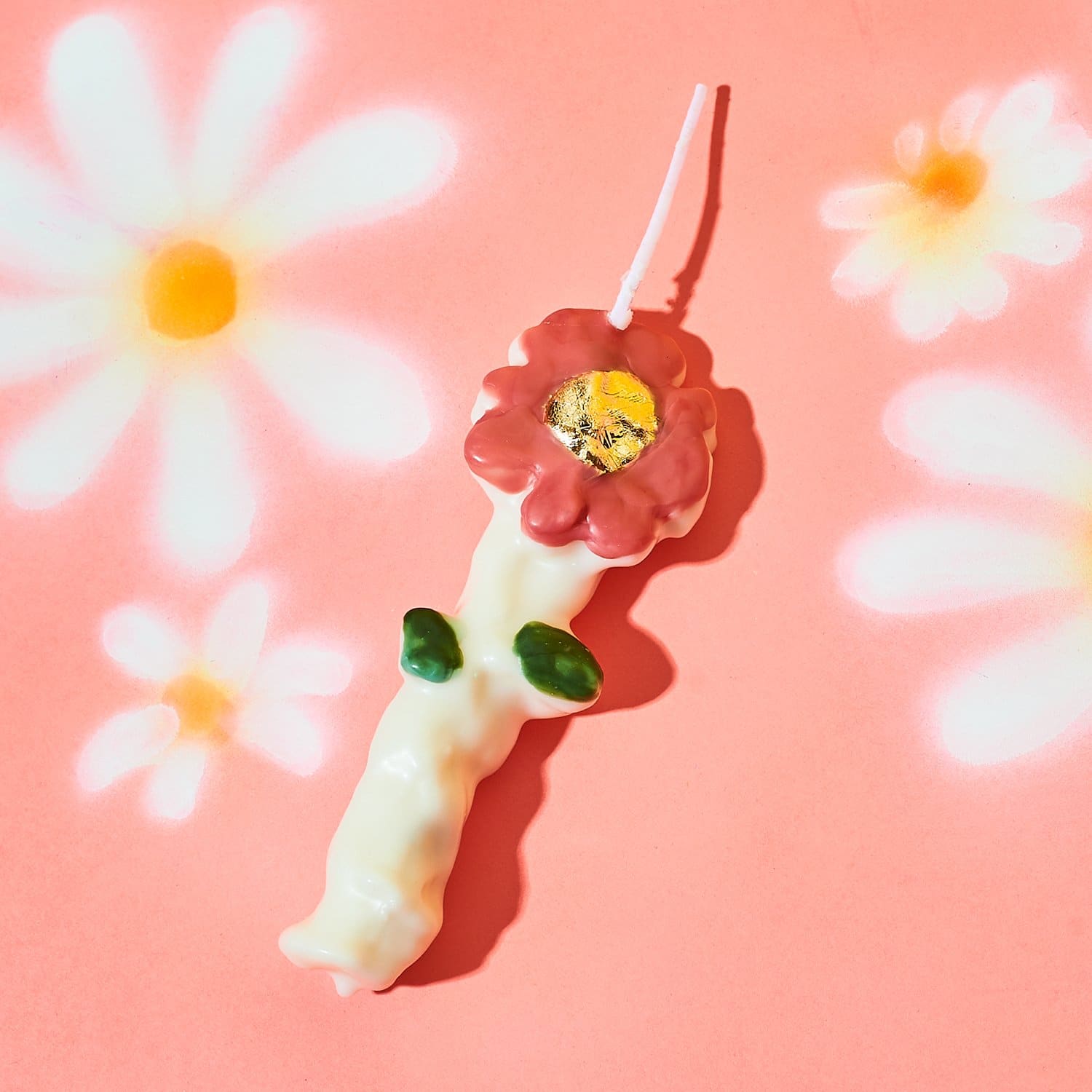 Pretty Petal Taper Candle Janiekorn