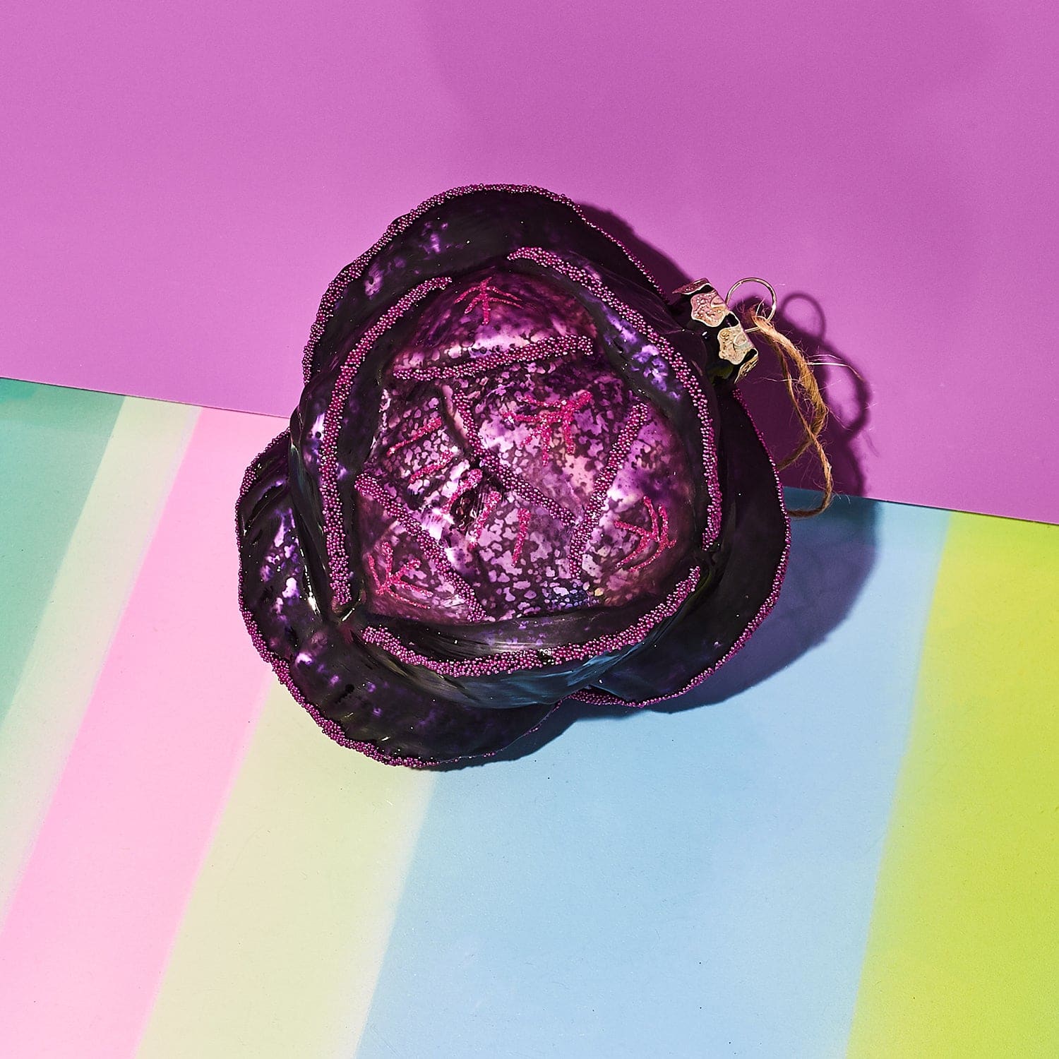 Purple Cabbage Ornament Go6687p 0722 - Holiday22 - 