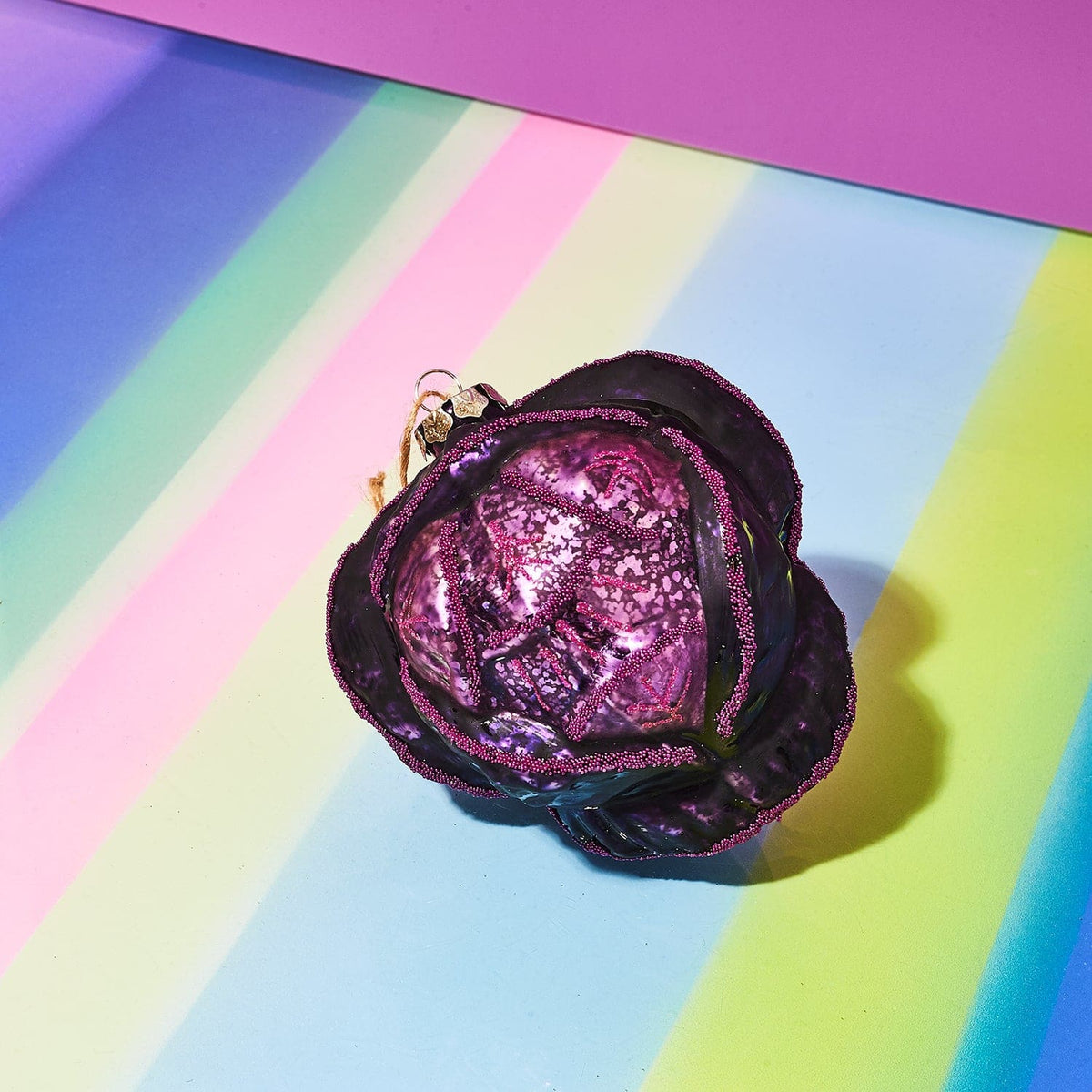Purple Cabbage Ornament Go6687p 0722 - Holiday22 - 