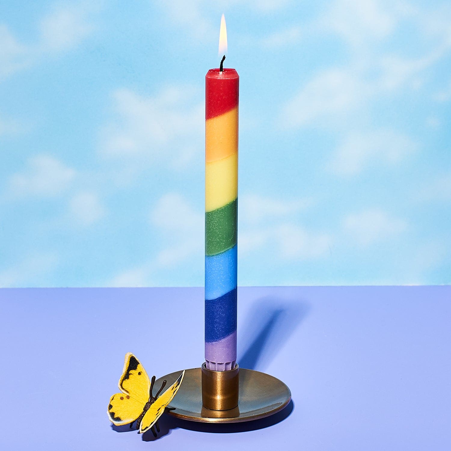 Rainbow Taper Candle Set Bff - Candle - Coconut Wax - 