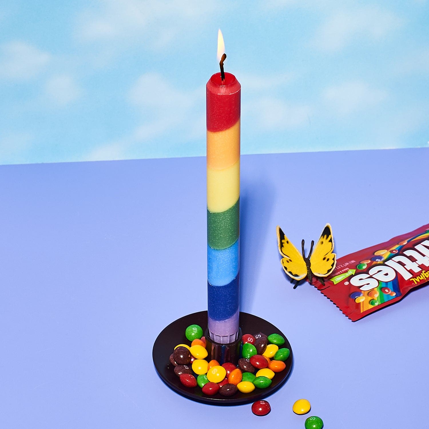 Rainbow Taper Candle Set Candle - Coconut Wax - Dopamine 